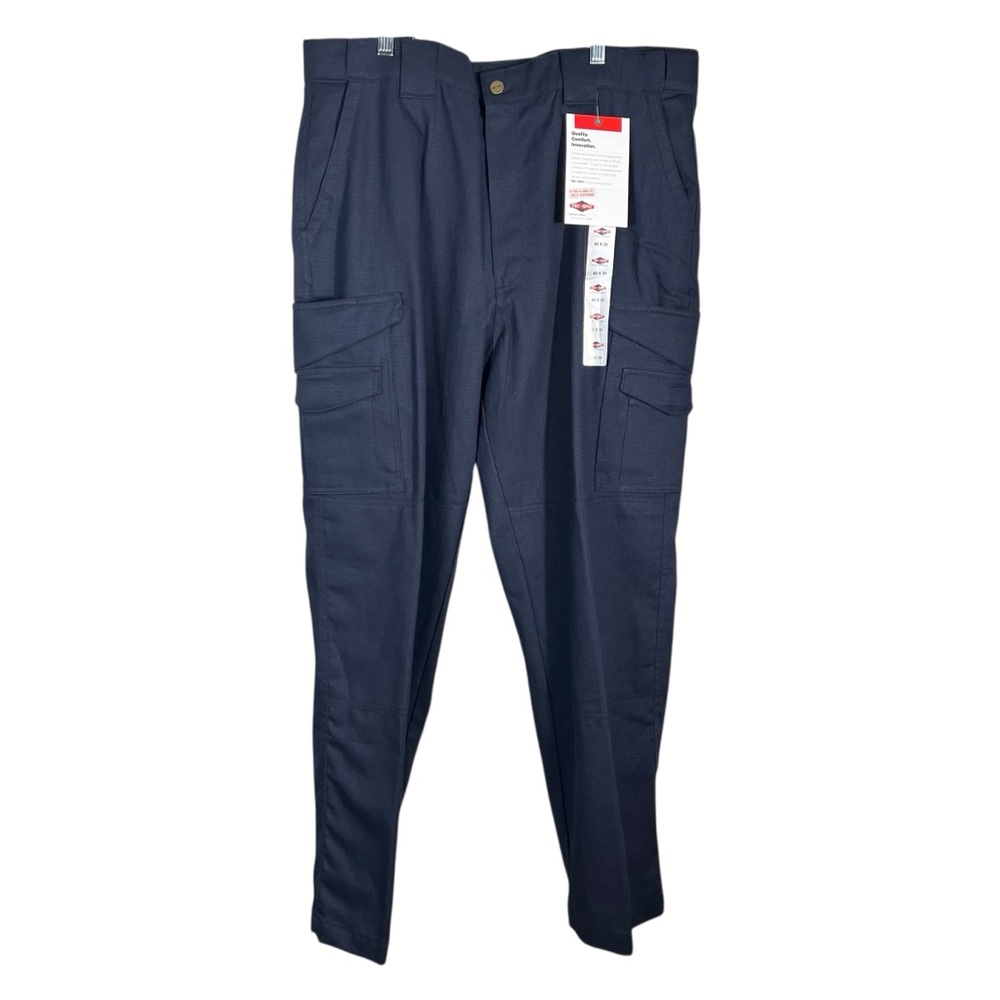 Tru Spec Mens Blue Ripstop Fire Resistant FR Cat 2 Ripstop Cargo Uniform Pants